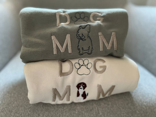 Dog Mum Hoodie Embroidered